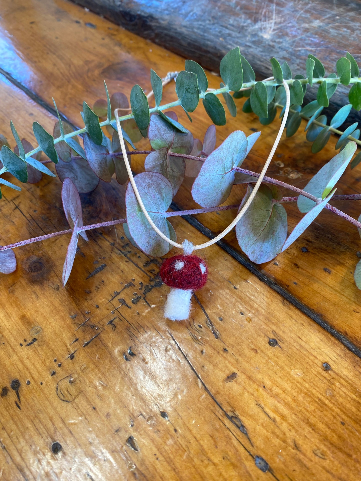 Tiny Toadstool Necklace