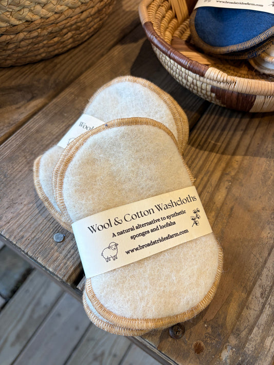 Wool washcloths