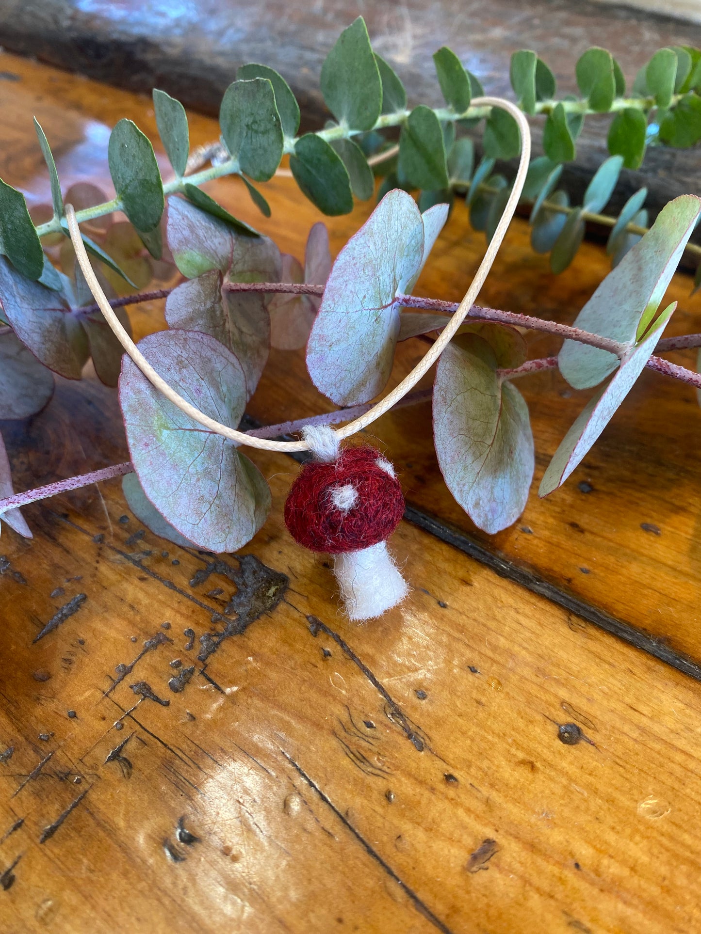 Tiny Toadstool Necklace