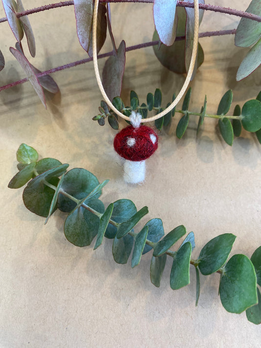 Tiny Toadstool Necklace